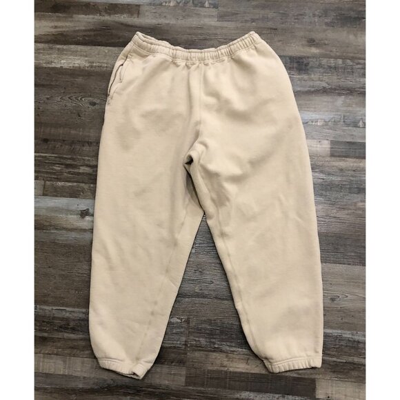 Nike x Billie Eilish Adult 2XL Beige Sweatpants Jogger Joggers Elastic Waist - Picture 1 of 7
